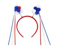 Rosso bianco blu fascia bandiera americana accessori per capelli patriottici per Independence Day Memorial Quarto luglio 1/15 PCS USA -temi copricapo adulti bambini bambini B