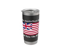 Rosso Bianco Blu Royal American British Flag Vector Art Bicchiere termico in acciaio inox doppia parete