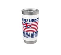 Rosso Bianco Blu Royal American British Flag Vector Bicchiere termico in acciaio inox doppia parete
