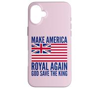 Rosso Bianco Blu Royal American British Flag Vector Custodia per iPhone 16 Plus