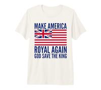 Rosso Bianco Blu Royal American British Flag Vector Maglietta Premium