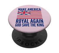 Rosso Bianco Blu Royal American British Flag Vector PopSockets PopGrip Adesivo