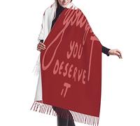 Rosso Bianco Ogni Volta Che Ti Senti Sopraffatto Ricorda Di Chi È La Figlia Sciarpa Scialli E Mantelli Scialle Morbido Foulard Con Nappe Elegante Sciarpe Lunghe Da Donna