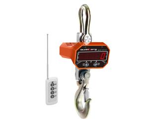Rosso Bilancia da gru - 5000 kg / 1 o 2 kg - LED - Digitale - Telecomando 10 m | Steinberg Systems