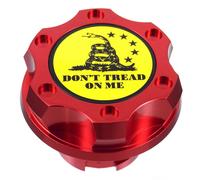 Rosso Billet da Corsa Motore Olio Cappello Filler Don'T Tread Su Me Per Ford