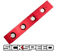 Rosso Billetta Alluminio Serie Candela Valvola Motore Cover Per 1990-1994 Miata