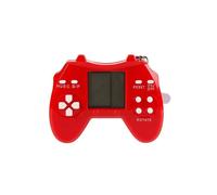 (Rosso) Blocco Tetris Blast Mini Gamepad Giocattolo Retro Portachiavi Elettronico Ornamenti da Appendere