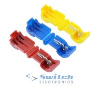 Rosso Blu Giallo T Rubinetto Filo Giuntura Connettore Terminale