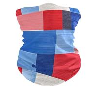 Rosso Blu Texture Irregolare Quattro stagioni Antivento uomini scaldacollo Asciugatura rapida riutilizzabile panno maschere per il viso per Escursionismo Lavoro Caccia