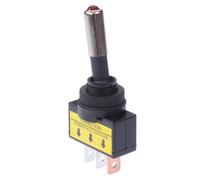 Rosso Blu Verde 12V LED Illuminato Acceso-Spento Interruttore a Levetta Spst 20A