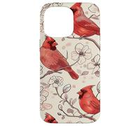 Rosso Cardinale Uccellino Custodia per iPhone 14 Pro Max