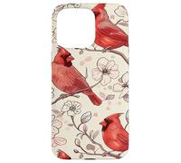Rosso Cardinale Uccellino Custodia per iPhone 15 Pro Max