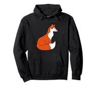 Rosso Carino Volpe Foresta Animale Astuto Smart Wild Dog Cartoon Felpa con Cappuccio