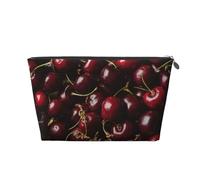 Rosso Ciliegia, Borsa da toilette Borsa per trucco Borsa per cosmetici Borsa da toilette da viaggio portatile