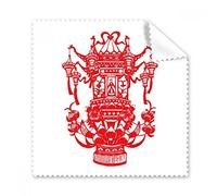 Rosso cinese lanterna loto modello occhiali panno di pulizia del pulitore dello schermo 5PCS Gift