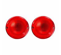 Rosso Colore Rotondo Forma Posteriore Luce Coda Lampada Lente Set per Ape City