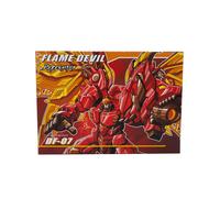 (Rosso con scatola) Jinbao Transformation Blue Flame Dragon 8871B KO Deformation Figure Toys Modello