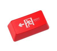 Rosso Copritasto Backspace Originale, per Tastiera Meccanica ABS | Disegno Passante Centrale, Finitura Opaca Incisa, Sostituzione Facile, per Stem a Croce e Uso PC