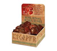 Rosso Corniola Rune Pietra Set Con Velluto Borsa & Guida - LO SCARABEO