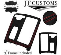ROSSO CUCIRE PELLE CENTRO CONSOLLE TRIM + TELAIO PER MERCEDES W204 07-14