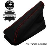 ROSSO CUCIRE PELLE CUFFIA FRENO A MANO SOPRA GOMMA PER FORD CORTINA MK5