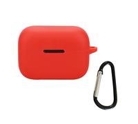 (Rosso) Custodia protettiva morbida e flessibile per cuffie wireless AeroClip, antiurto e antigraffio