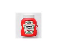 (Rosso) Custodia protettiva universale per cuffie Bluetooth wireless Ketchup per Apple Airpods 1/2 generazione