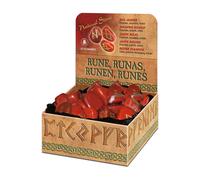 Rosso Diaspro Rune Pietre Set con Custodia & Guida LO SCARABEO Divinazione
