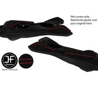 Rosso Doppio Punto 2X Ginocchio Pad&armrest Scamosciata Cover Per Chevrolet