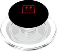 Rosso Doppio schiarimento Quadrato Faccia Rosso Grafica PopSockets PopGrip per MagSafe