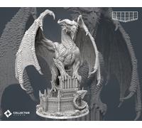 Rosso Dragon Miniatura Majestic Statuetta Drago per Ttrpg's Come D 5e