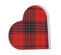 Rosso e Nero Plaid Stampa Acrilico Regali Decor Home Segni Matrimoni Memoriali Scrivanie Ufficio Cuore Personalizzato