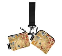 Rosso e Oro Marmo Donne Borse Portamonete Titolare di Carta Piccolo Portatile Identità Card Protector con Tasca Cerniera per Uso quotidiano 2 Pz estuche para tarjetas de credito