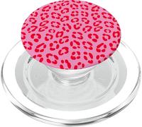Rosso e rosa leopardo stampa ghepardo estetica Girly Y2K carino PopSockets PopGrip per MagSafe
