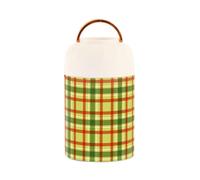 Rosso e Verde Modello di Natale In Acciaio Inox Isolato Sottovuoto Isolato Contenitore Pranzo con Cucchiaio per Ragazze Caffè 17oz