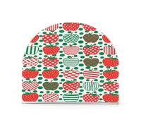 Rosso e verde Polka Dot Mele Acrilico oro portatovaglioli per Farmhouse Cocktail autoportante portatovaglioli per tavoli decorazioni per la casa per Picnic Bar Rustico
