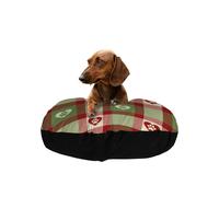 Rosso e Verde Tartan Zampa Cuore 76.2cm Morbido Comodo Cane Gatto Cucciolo Letto