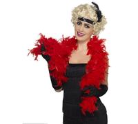 Rosso Feather Boa Donna Rocky Horror Accessorio Vestito 50g 150cm