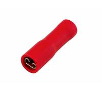 Rosso Femmina Pienamente Inserto a Pressione 6.3mm - Pack 100 30135 Connect
