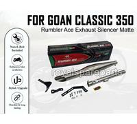 Rosso Gallo S Silenziatore Opaco Per Reale Enfield Goan Classico 350