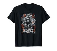 Rosso Giapponese Diavolo di Sanada Yukimura Samurai e Leggenda Maglietta