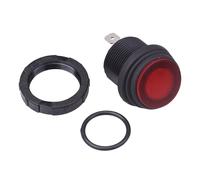 Rosso Illuminato 230V Impermeabile Rotondo 20mm Rocker Interruttore IP68 Spst