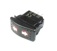 Rosso Illuminato Spdt Rocker Interruttore Momentary Su/Spento/Su 20A 12v 4pins