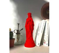 ROSSO J'AI VU LA VIERGE STATUETTA MADONNA CON BAMBINO CM 29