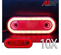 Rosso Lato 20 LED Posteriore Evidenziatore Luci Ovale X10 12-24V Neon Trailer
