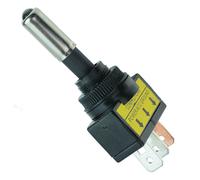 Rosso LED Blu Acceso-Spento Interruttore a Levetta Spst 12V 20A