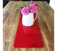 Rosso Lucido Rettangolare O Ovale Acrilico Tavolo Runners - Personalizzato