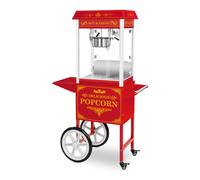 Rosso Macchina per popcorn con carrello - Design retrò - Rossa | Royal Catering