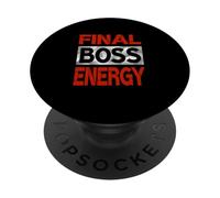 Rosso Maroon Borgogna Final-Boss-Energy Rosso Borgogna PopSockets PopGrip Adesivo