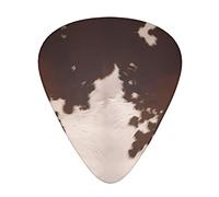 Rosso Marrone Pelle Bovina Plettri Chitarra Classica Triangolo Basso Acustico Ed Elettrica Plettri Per Chitarra Per Chitarristi 12 Pezzi